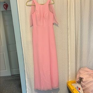 Azazie Soft Pink Maxi Dress